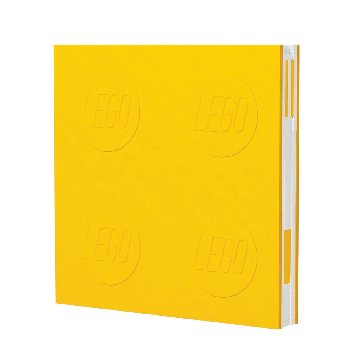 Lego Locking Notebook With Gel Pen - Yellow